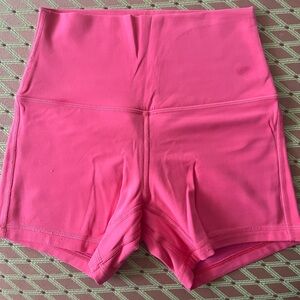 Lululemon Pink Lipgloss 2" Bike Shorts Sz 2